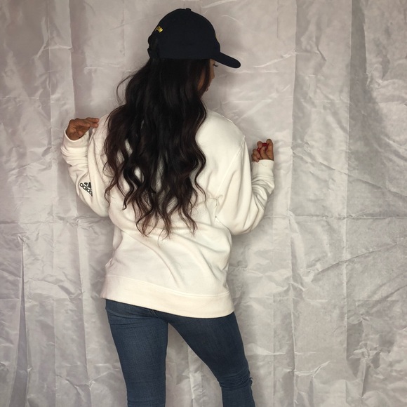 Adidas Sweatshirt Original White Top - Picture 6 of 6